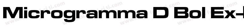 Microgramma D Bol Ex字体转换